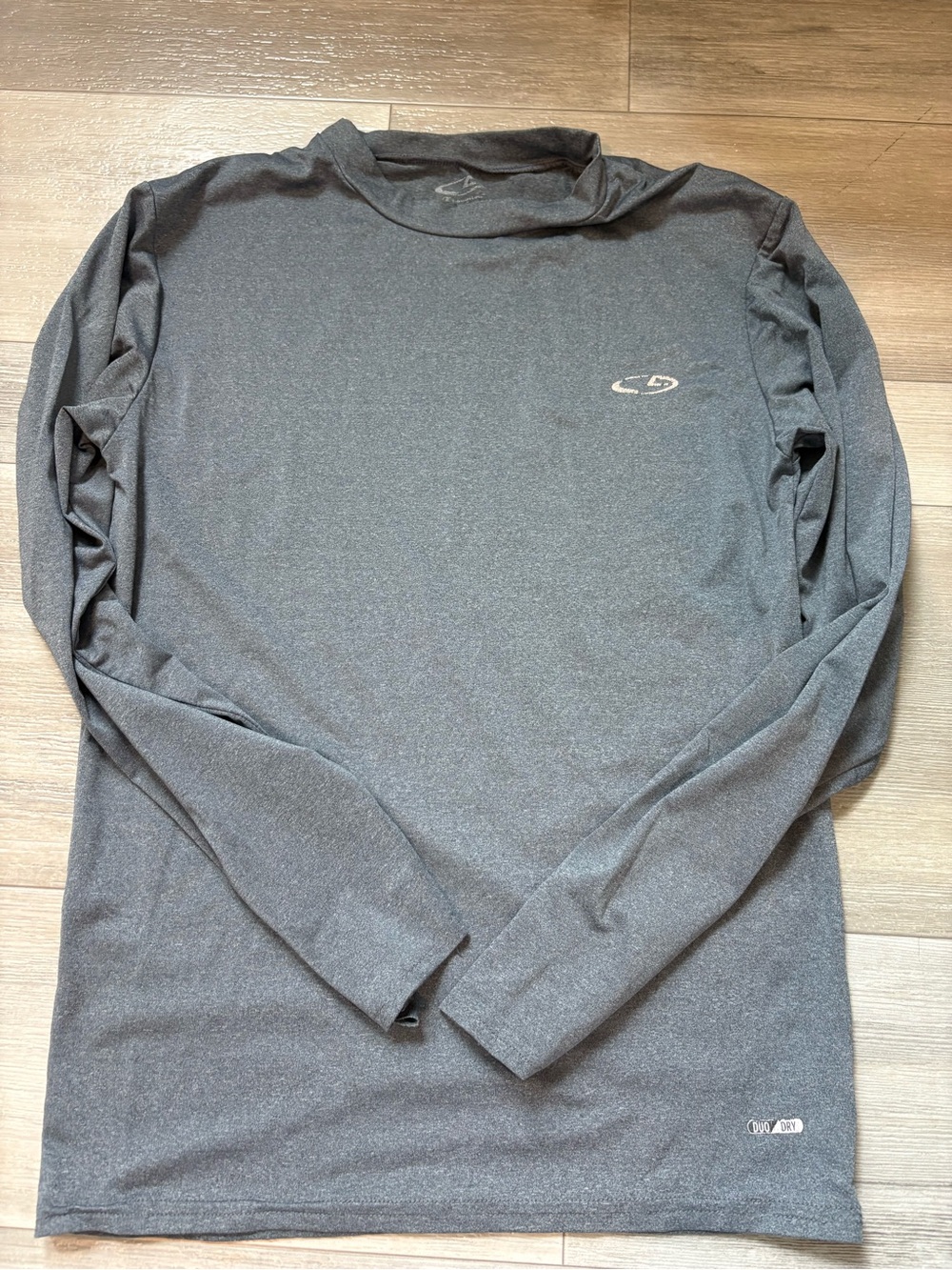 Champion Men’s Long-Sleeve Athletic Tee in Charcoal